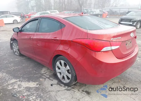 2013 Hyundai Elantra Limited from USA, damaged, VIN KMHDH4AEXDU659967